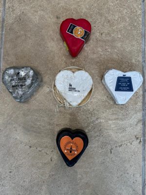 Valentine's Heart Cheeses